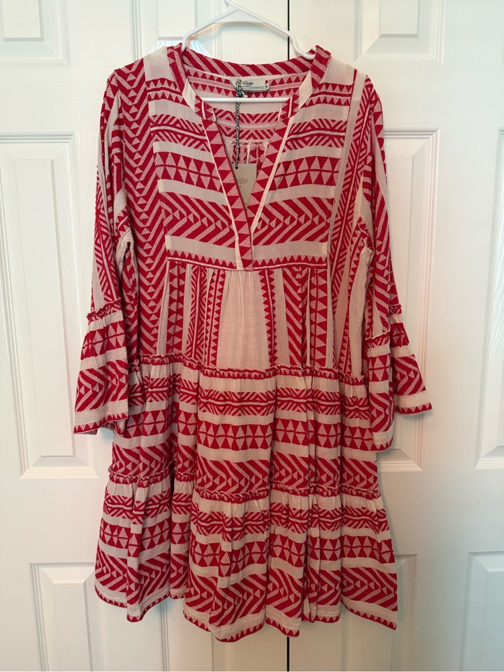Devotion TWINS Red and White Ella Dress